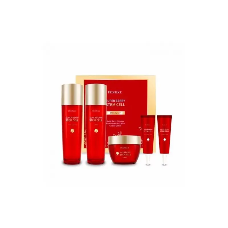 Set Deoproce Super Berry Stem Cell Special Set (f/lot/130ml + f/ess/130ml + f/cr/50ml + eyecr/10mlx2)