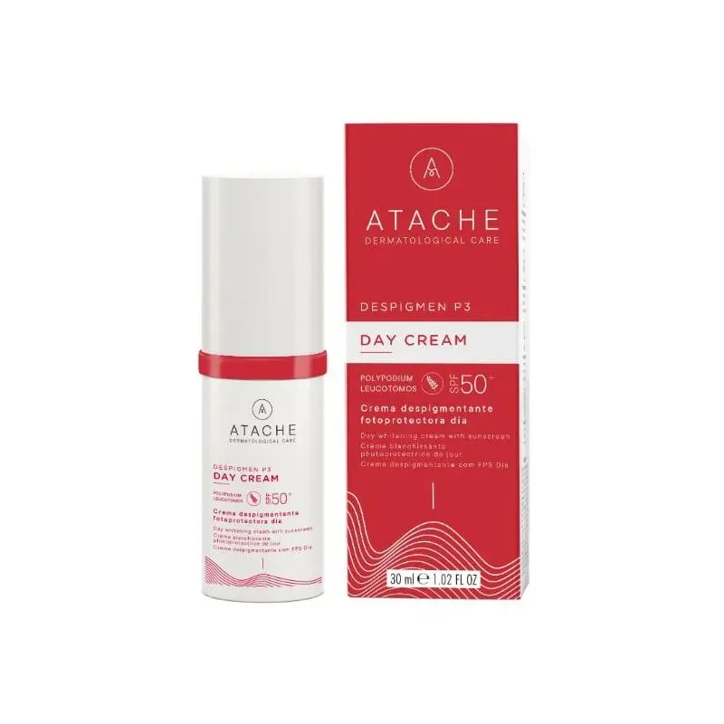Crema da giorno con componenti attivi liposomici Atache Despigment P3 Day Cream SPF 50+ 30 ml