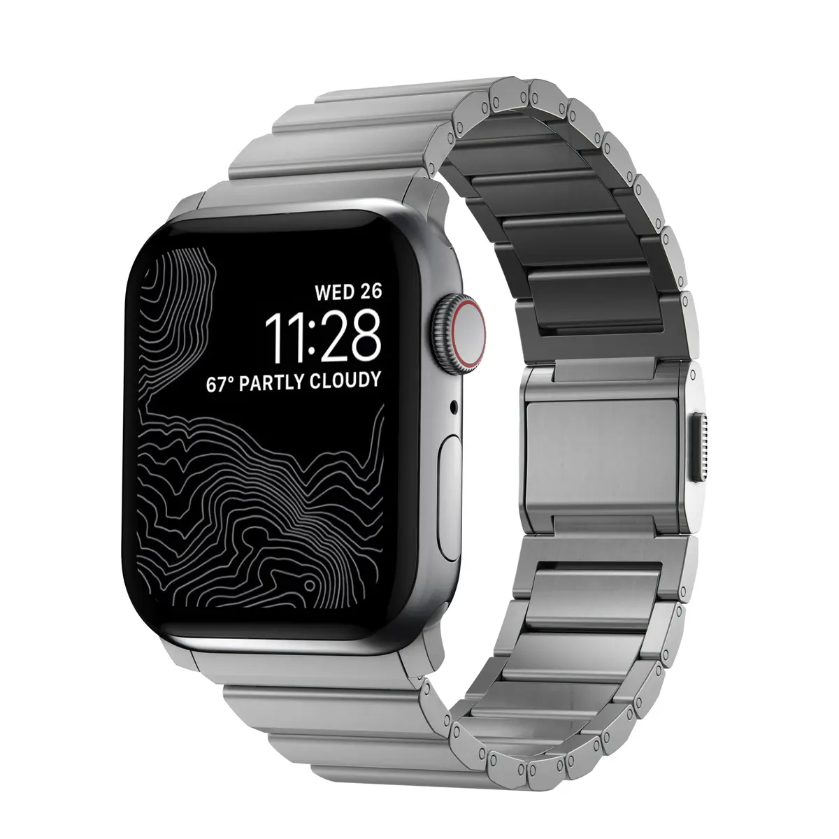 Apple Watch Series 10 42mm Titanium reim, Sølv