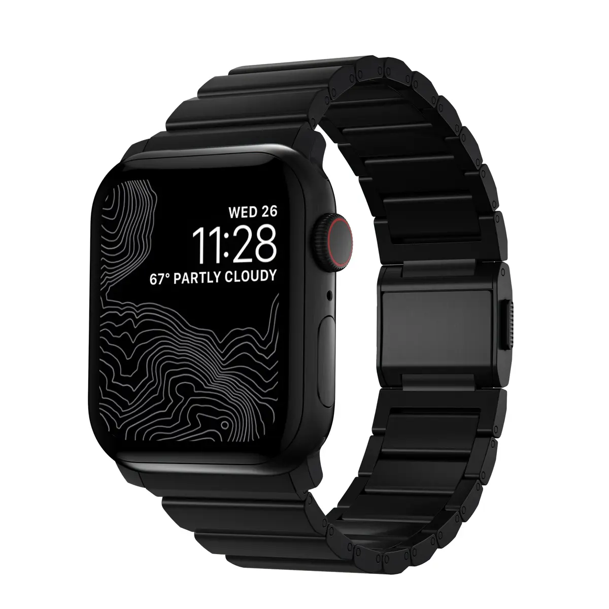 Apple Watch Series 9 45mm Titanium reim, Svart