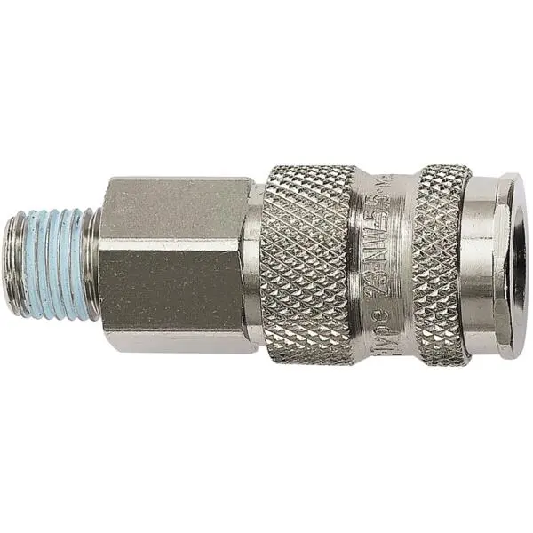 Kupling 1/4" norsk utvendig gjenger for regulator 1/4"
