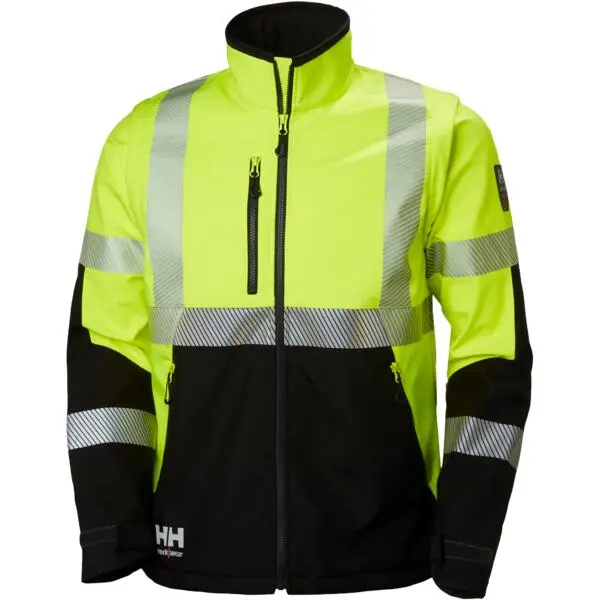 Softshelljakke 74272 gul/grå 2xl icu