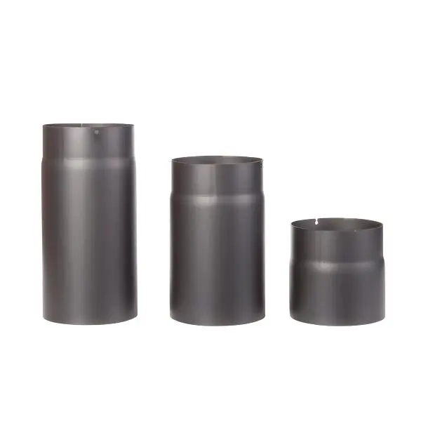 Røkrør ø150x250 sort lakk