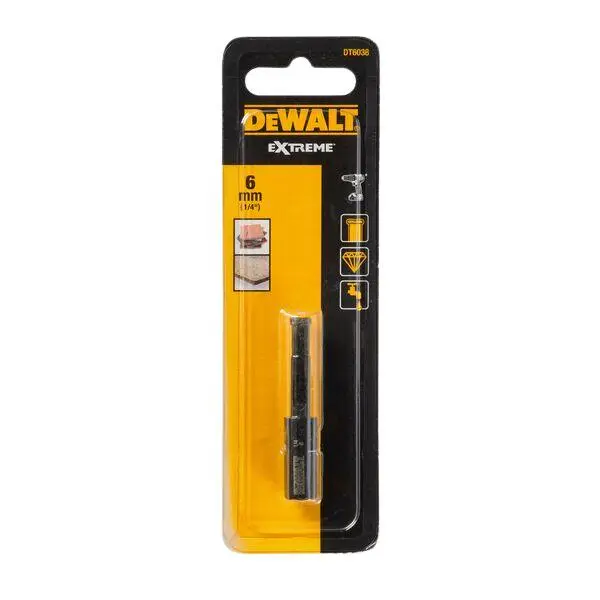 Bor fliser diamant 6mm dt6038