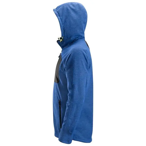 Fleecejakke 8041 blå m m/hette workwear