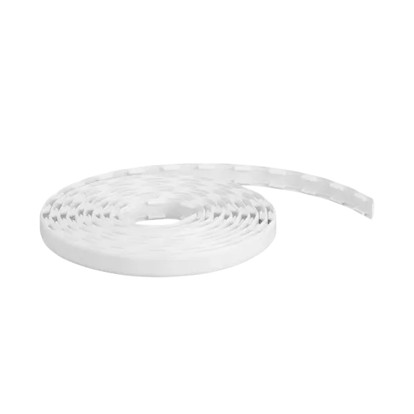 Dekklist til skinne hvit 4224 mm (rull)
