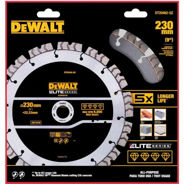 Kappeskive elite 230x22,2 dt20462 diamond - gen. universal