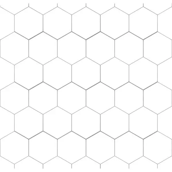 Kjøkkenplate black hexagon 2024-km71 s 11x620x580mm