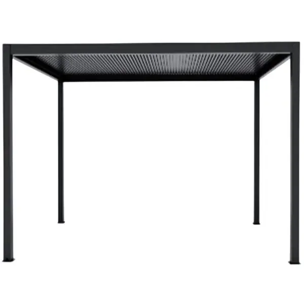 Pergola bamble 3x3 sort 290x290x231 cm