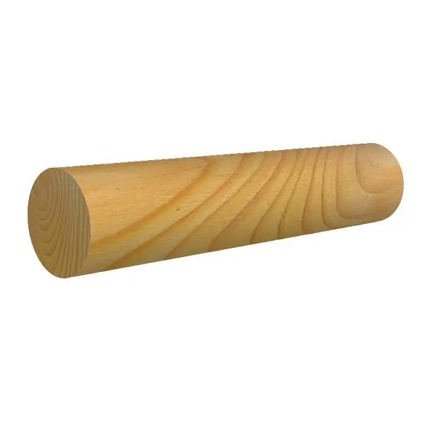 Rundstokk ubehandlet furu