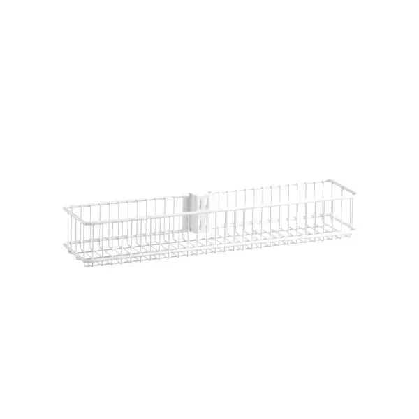 Trådkurv medium hvit 435 x 104 x 70 mm