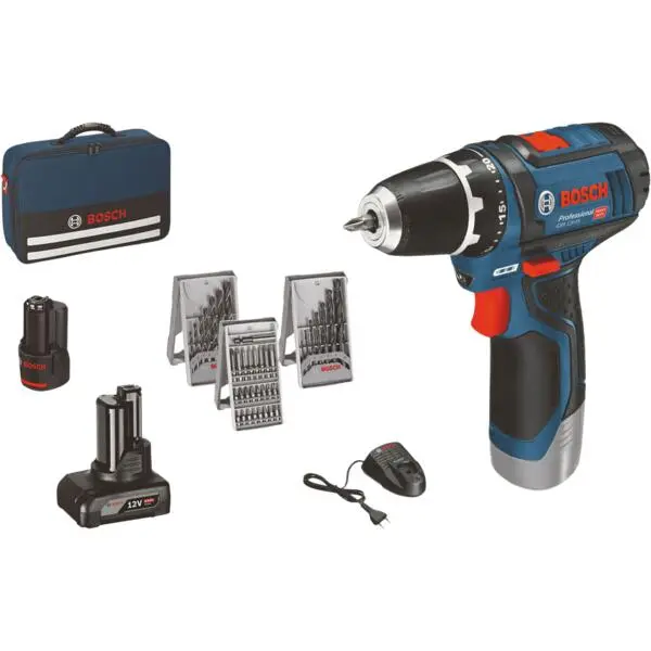 Drill professional 12v med batteri