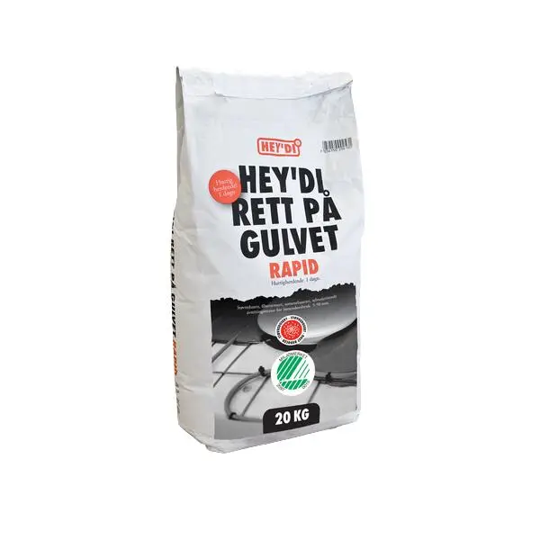 Rett på gulvet rapid 20kg selvutjevnende avrettingsmasse støvredusert