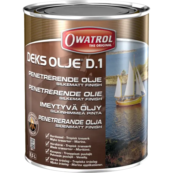 Treolje 2,5l deksolje d1 silkematt