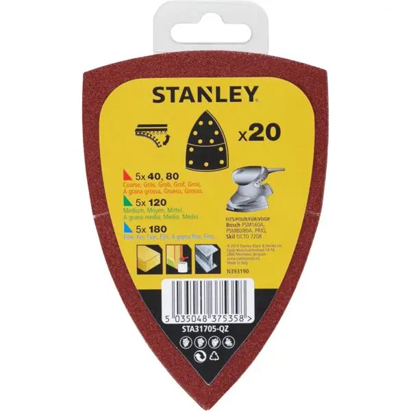 Multislipepapir sta31705 til bosch psm160a assortert 20stk