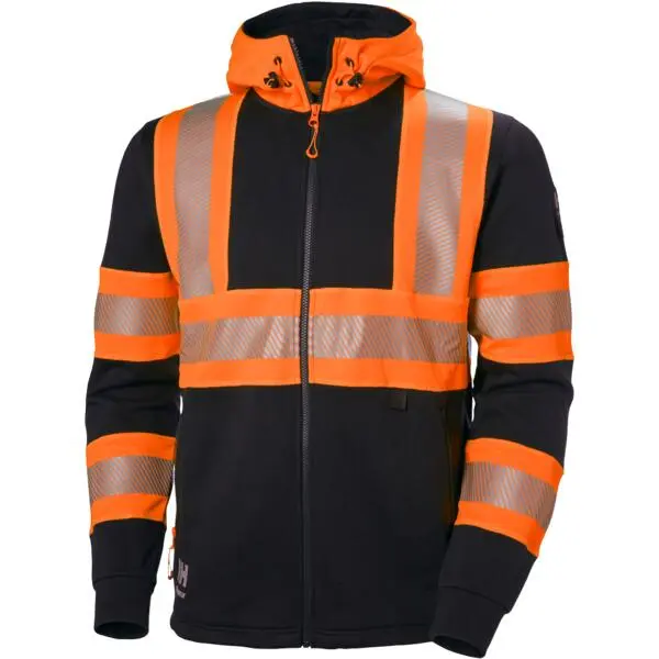 Hettegenser zip 79273 oransje l icu