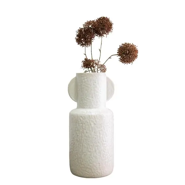 Vase valeria 20,5x19,5x44 cm keramikk hvit