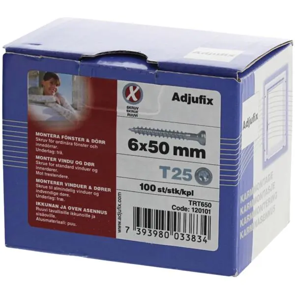 Treskrue elf 6x50 tx25 eske a100