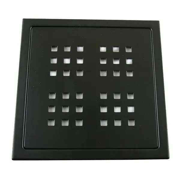 Slukrist nt kvadra 20x20 svart matt