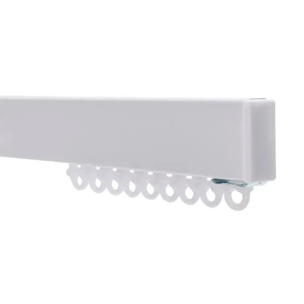 Skinne aluminium 300 cm hvit gv