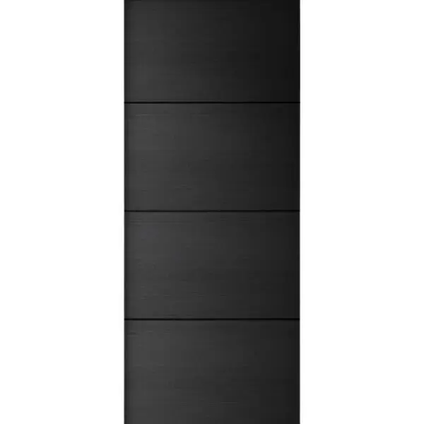 Skyvedørsfronter luna 102cm black oak structure