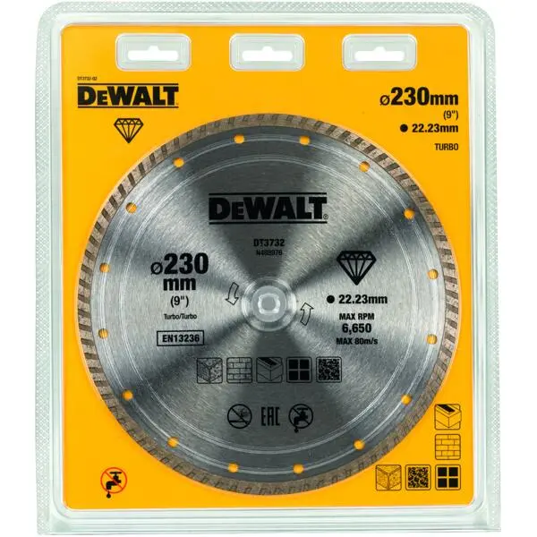 Kappeskive diamant turbo 230mm dt3732