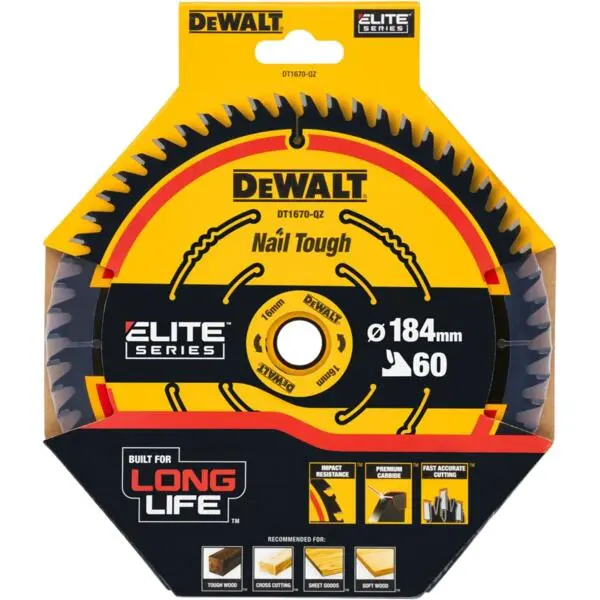 Sagblad 184x16x60t dt1670 fin saging dcs365