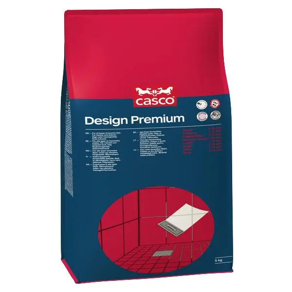 Fugemasse design premium lysgrå 5kg