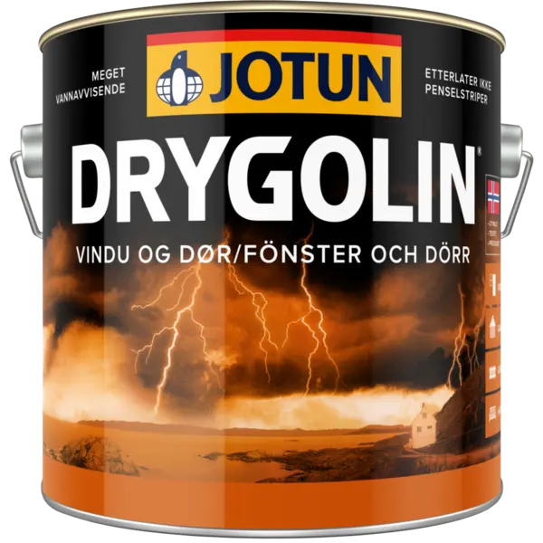 Oljemaling drygolindør og vindu hvit 3l