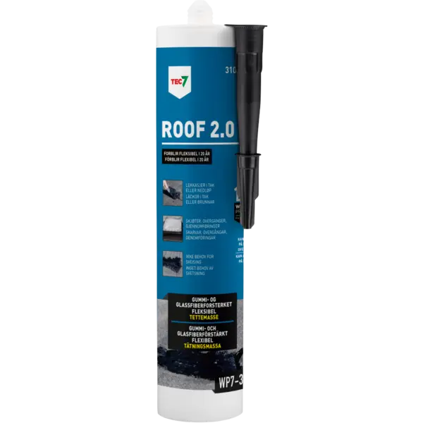 Tettemasse roof 2.0 310 ml gummiasfalt