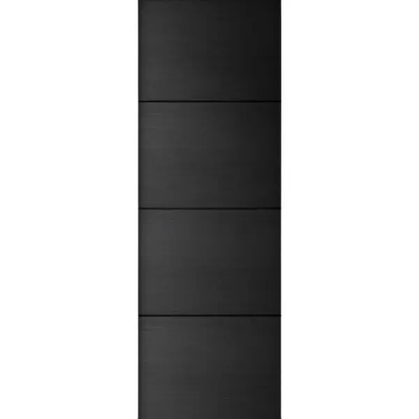 Skyvedørsfronter luna 82cm black oak structure