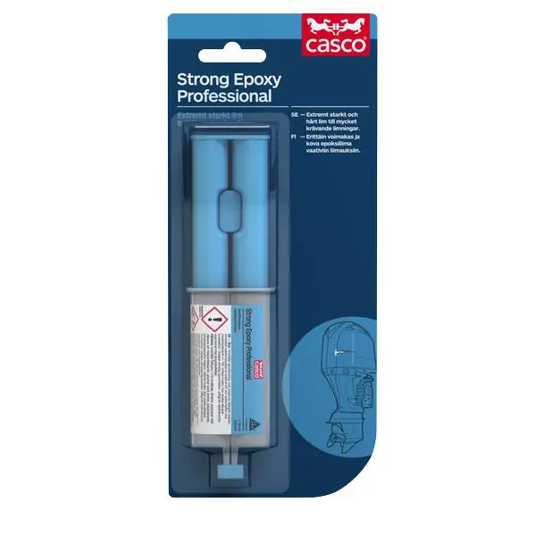 Lim strong epoxy professional 2x12ml dobbelsprøyte