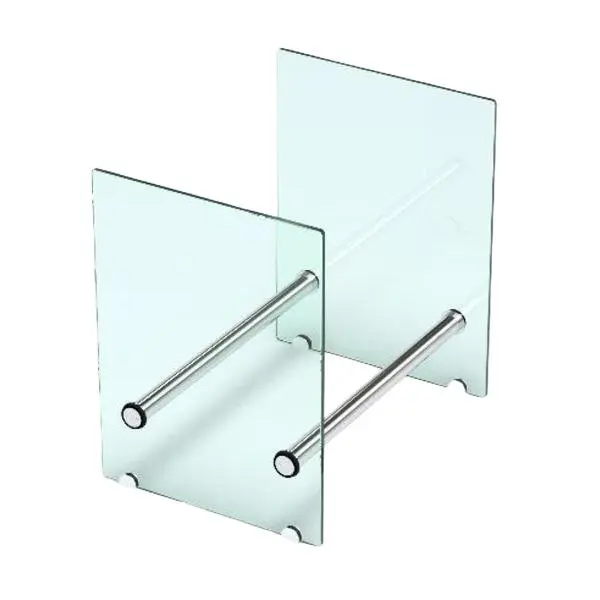 Vedstabler i glass 400x400x300 8mm glass