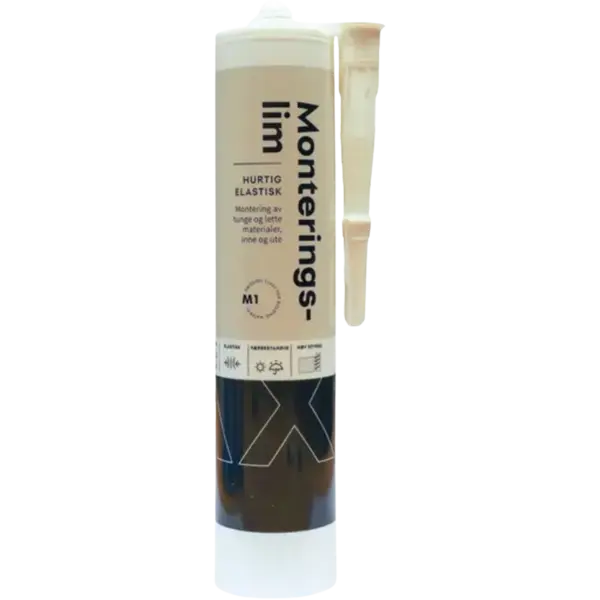 Monteringslim sort 290 ml