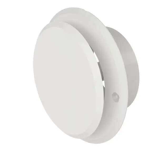 Tallerkenventil rund plast 4" rund karm/ramme