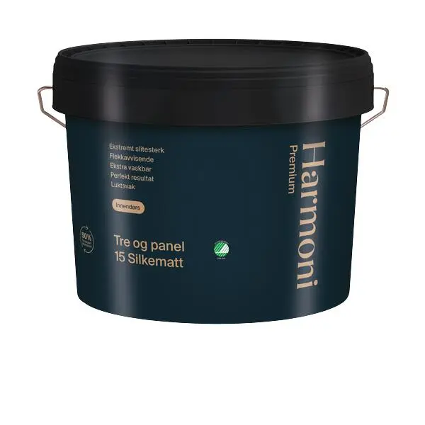 Interiørmaling premium 15 hvit 9l