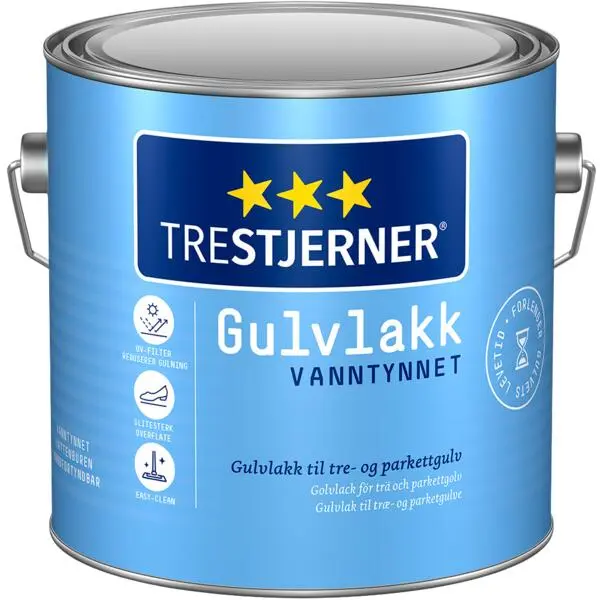 Gulvlakk halvblank 3l
