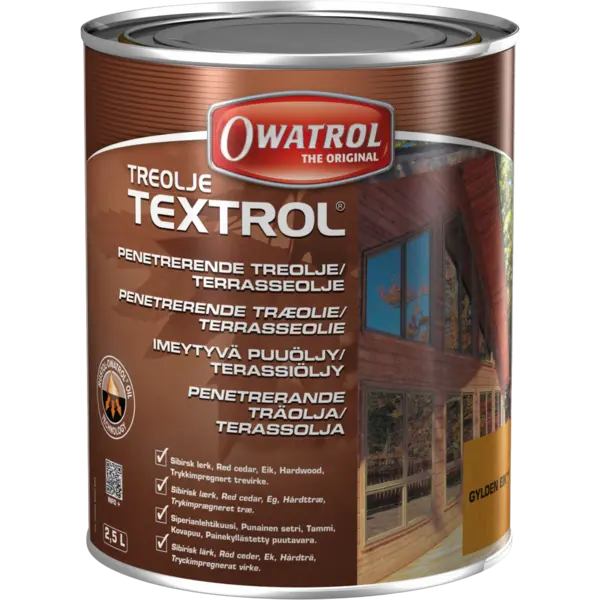 Treolje gylden eik textrol 2,5l