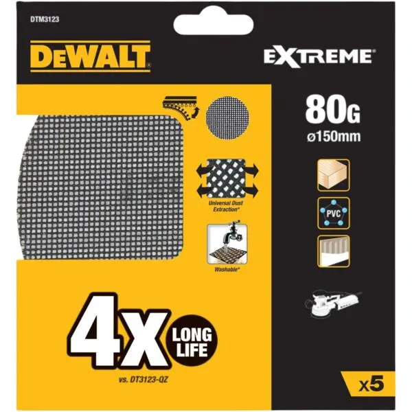 Eksenterpapir 150/80k 5 pk dtm3123 mesh nett