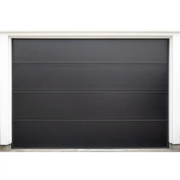 Garasjeport slettpanel 250x210 stål sort 9005