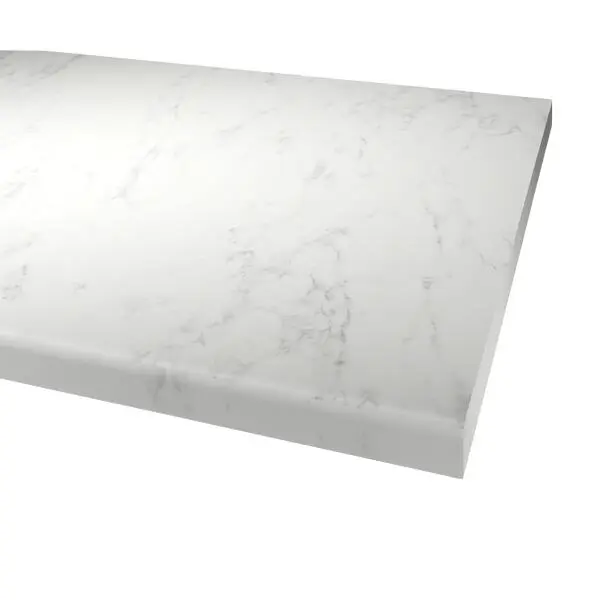 Benkeplate marble white 29x3020x610 postform
