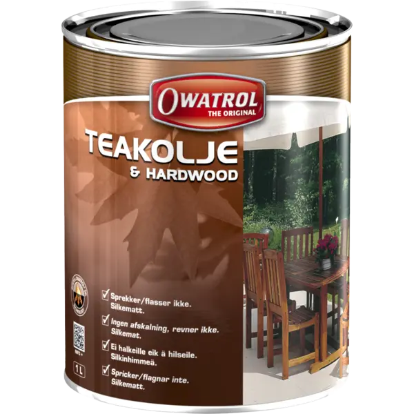 Teakolje 1l silkematt finish