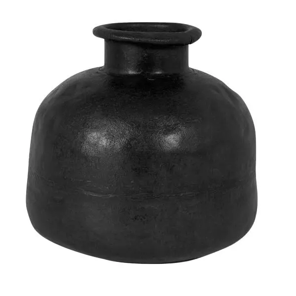 Vase dagny svart 25x25x25 cm metall