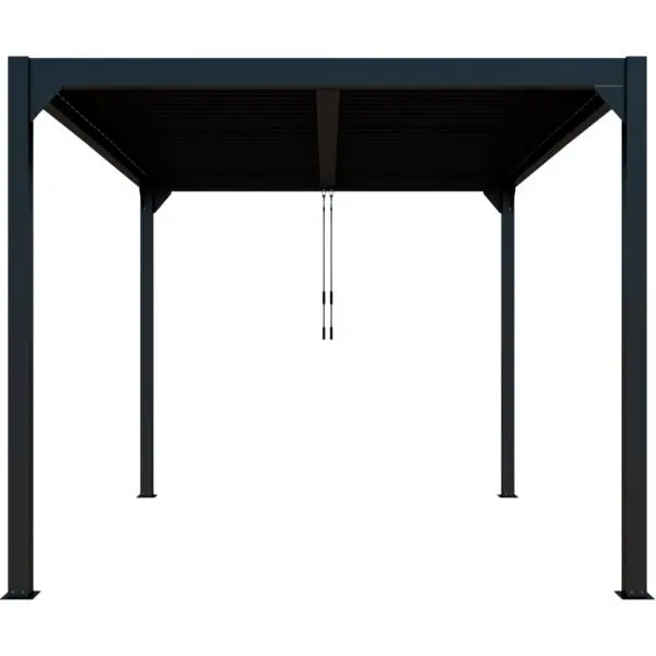 Pergola stavern 4x4 sort 390x390x231 cm
