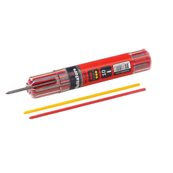Refill merkeblyant grafitt rød gul 10 stift