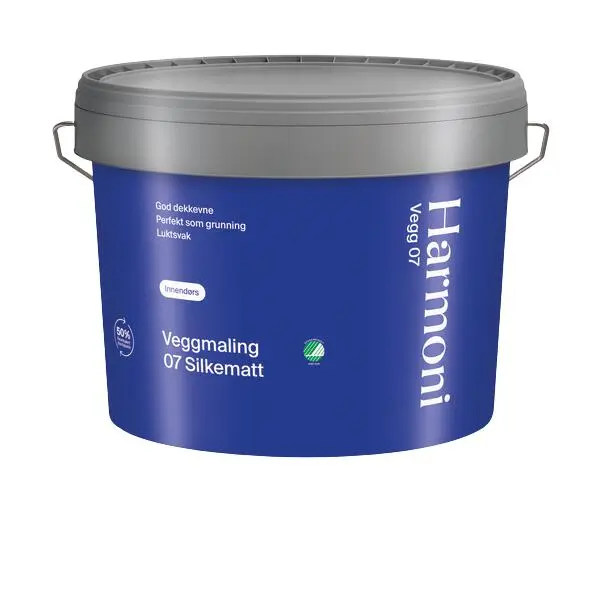 Veggmaling 07 hvit base 9l