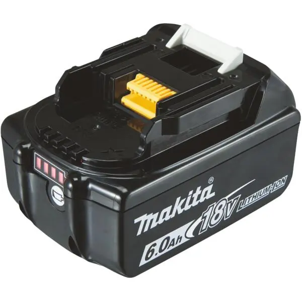 Batteri bl1860b 18v/6.0ah li-ion batteriindikator og kartong