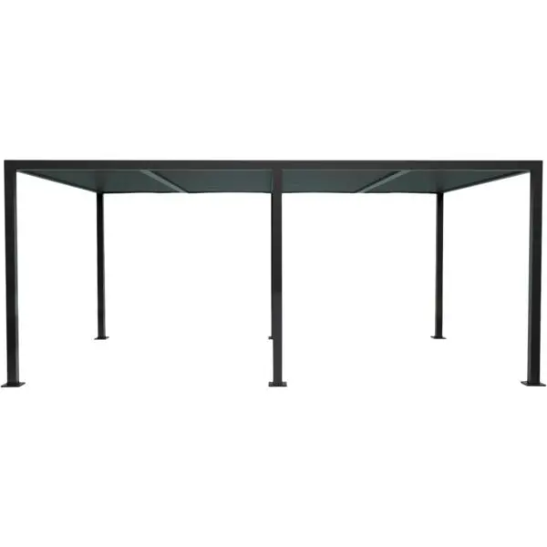 Pergola stavern 3x6 sort 571x291x231 cm