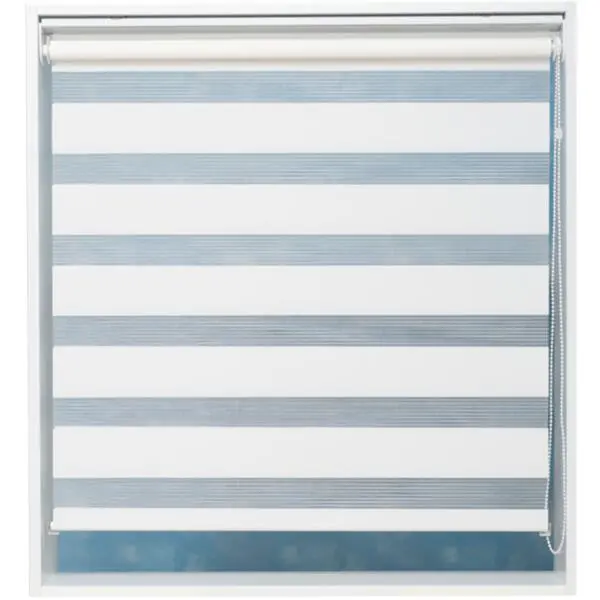 Rullegardin zebra 140x160cm hvit