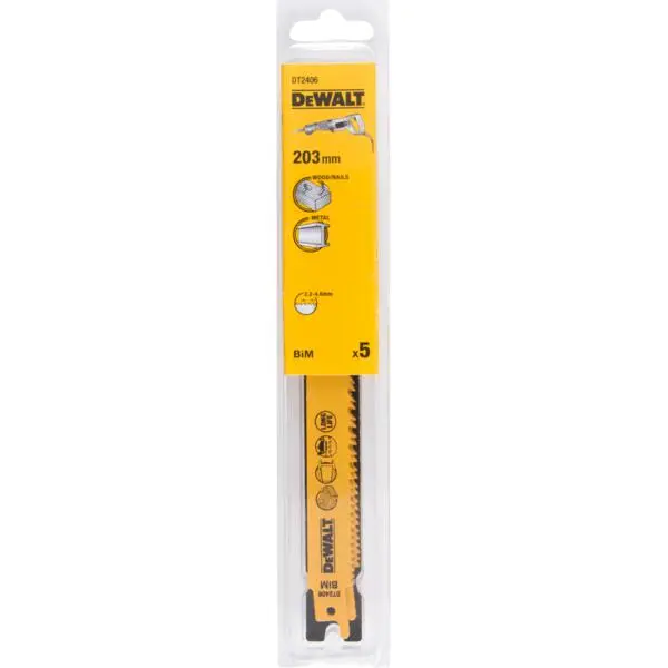 Bajonettsagblad tre/metall dt2406 a5 152mm